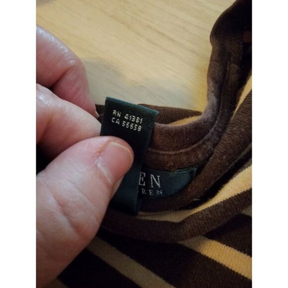 Lauren Ralph Lauren M Brown Minimalist Warm Causal Business Chic. Cool Weather. - Picture 5 of 12